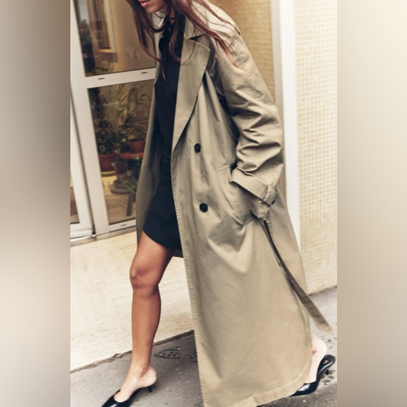 Zara belted Top Coat - Picture 3 of 8